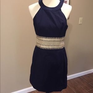 Navy blue shift dress, beautiful